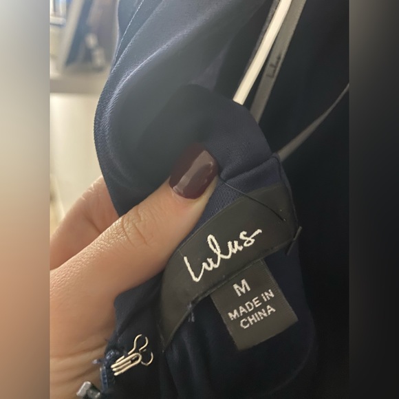 Lulus navy blue dress - Picture 2 of 5